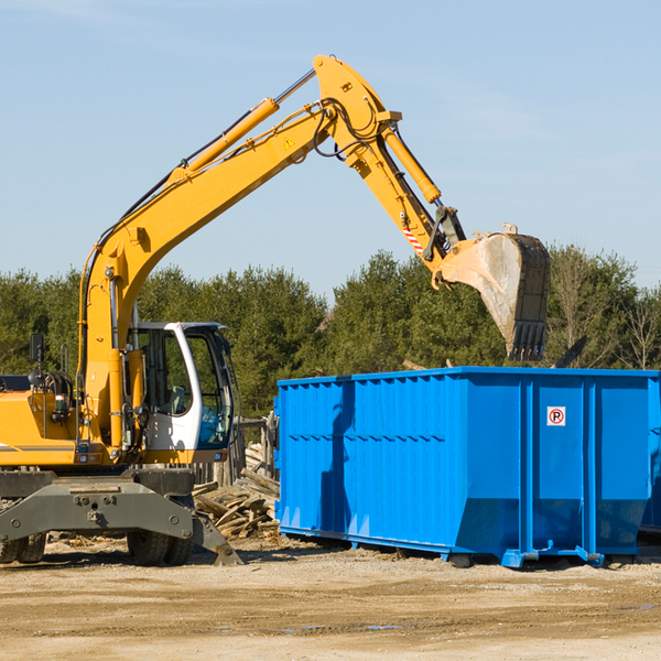 how many times can i have a residential dumpster rental emptied in Old Eucha Oklahoma